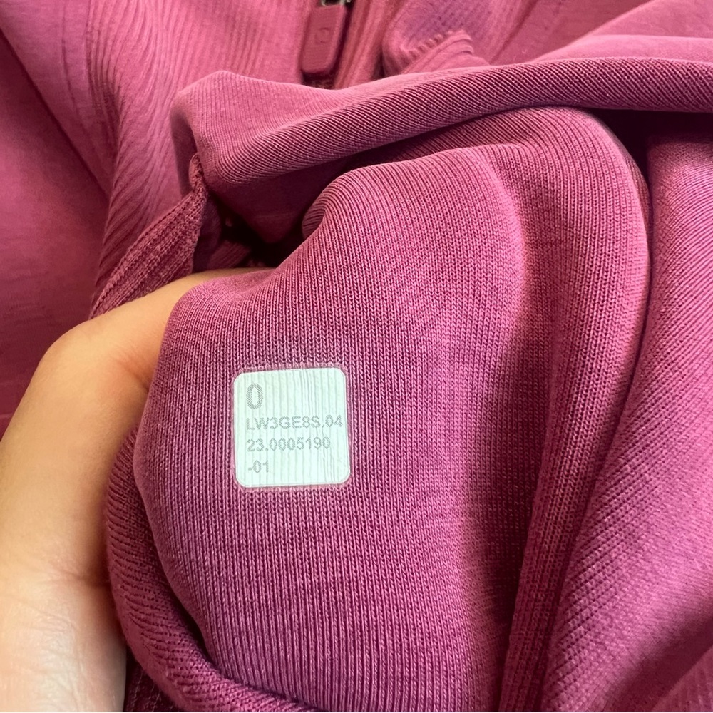 Lululemon Brushed Softstreme Ribbed Half Zip Deep Luxe Size 0 (XS) Buttery Soft - Picture 9 of 12